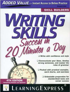 Writing Skills Success in 20 Minutes a Day, 4th Edition (Skill Builders)