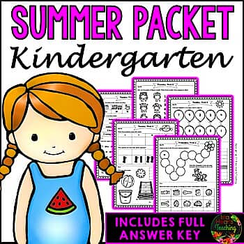 Summer Packet Kindergarten