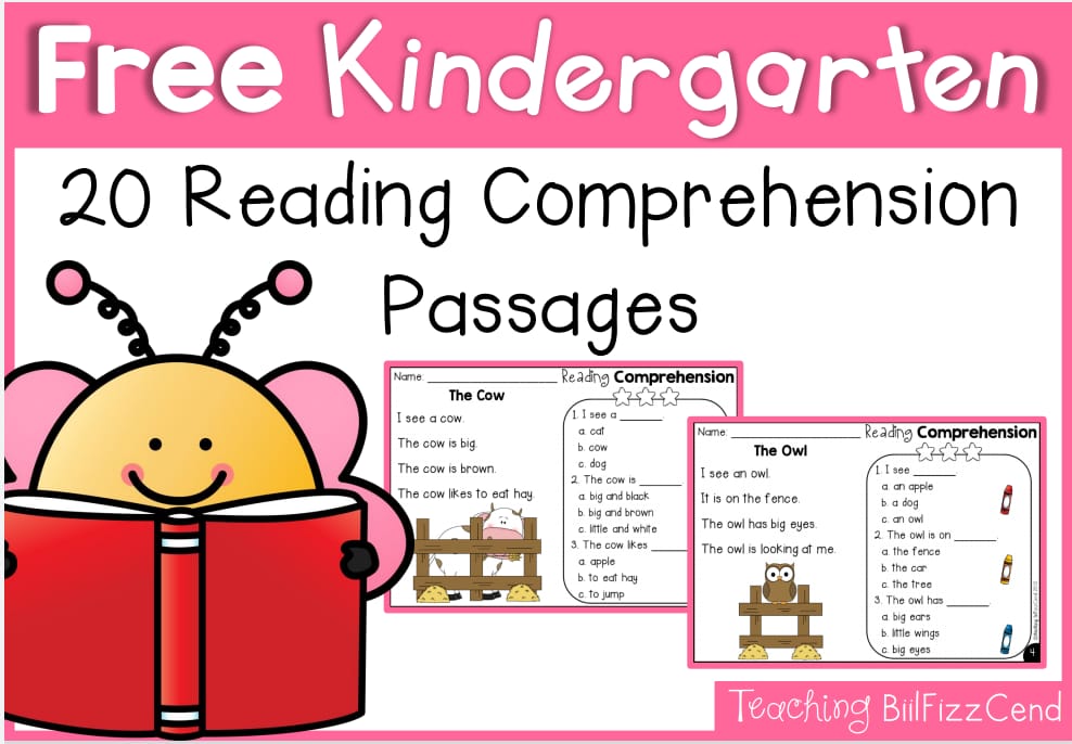 Free KIindergarten Comprehension Passages
