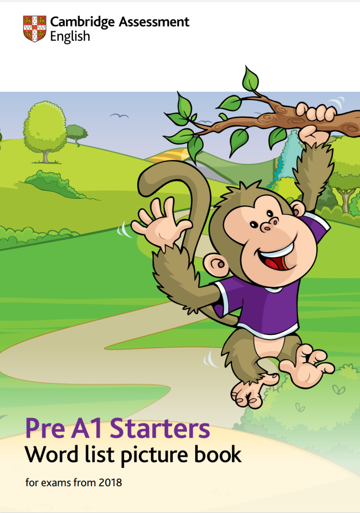 Pre A1 Starters Word List Picture Book