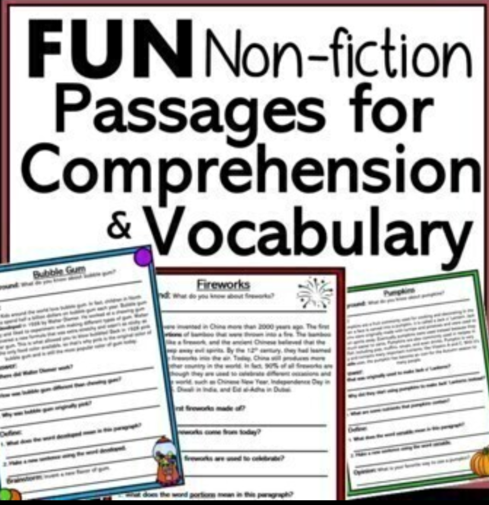 Reading Comprehension & Vocabulary Development