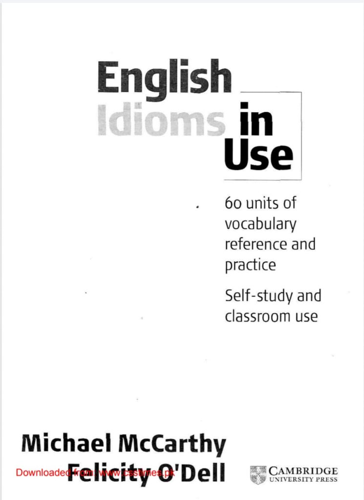 English Idioms in Daily Use